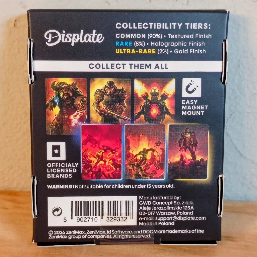 Displate DOOM Shard Secret Drop Mini Metal Print Series 001 Blind Box New Sealed